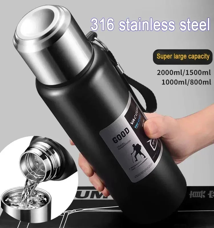 Large-Capacity Insulated Travel Flask