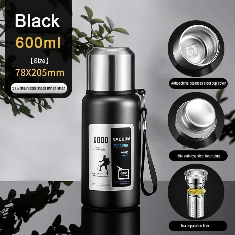 Large-Capacity Insulated Travel Flask