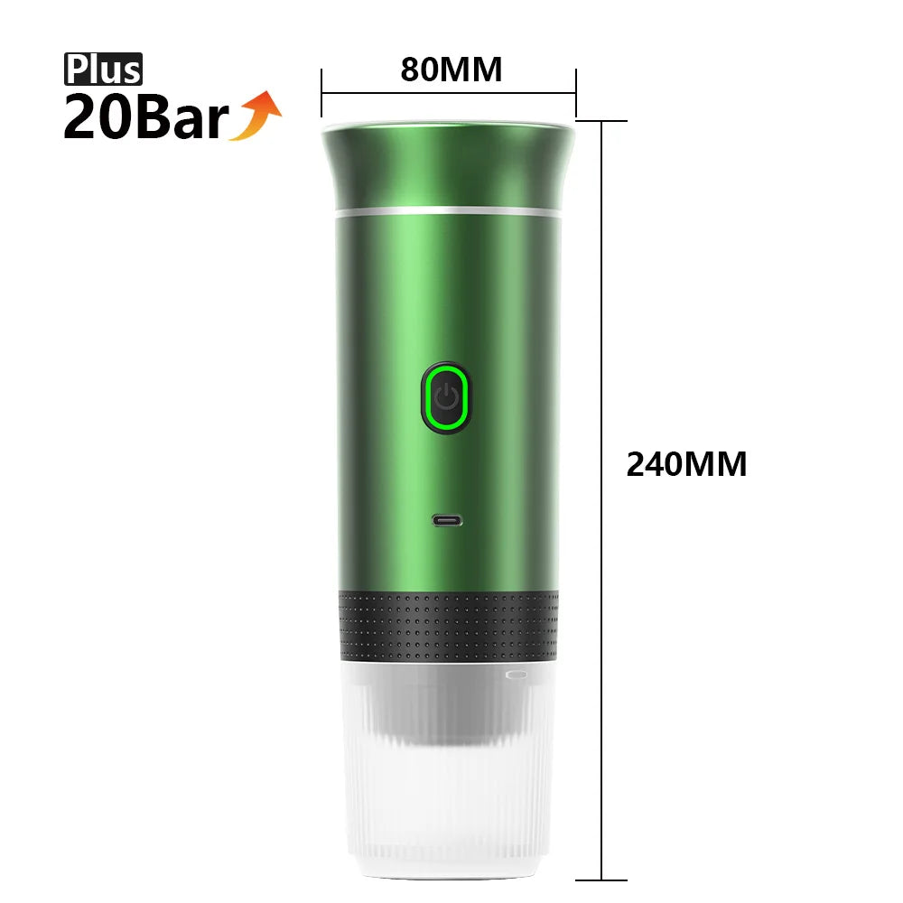 3-in-1 Heated Portable Espresso Maker