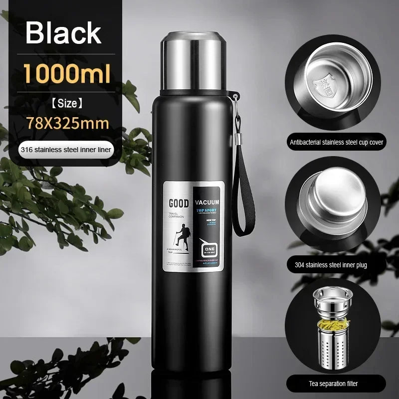 Large-Capacity Insulated Travel Flask