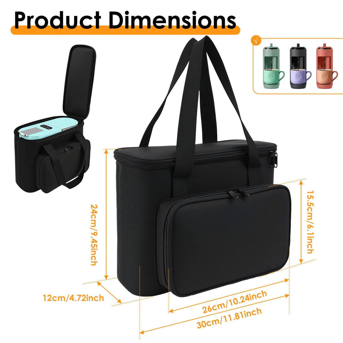 Padded Coffee Maker Travel Bag