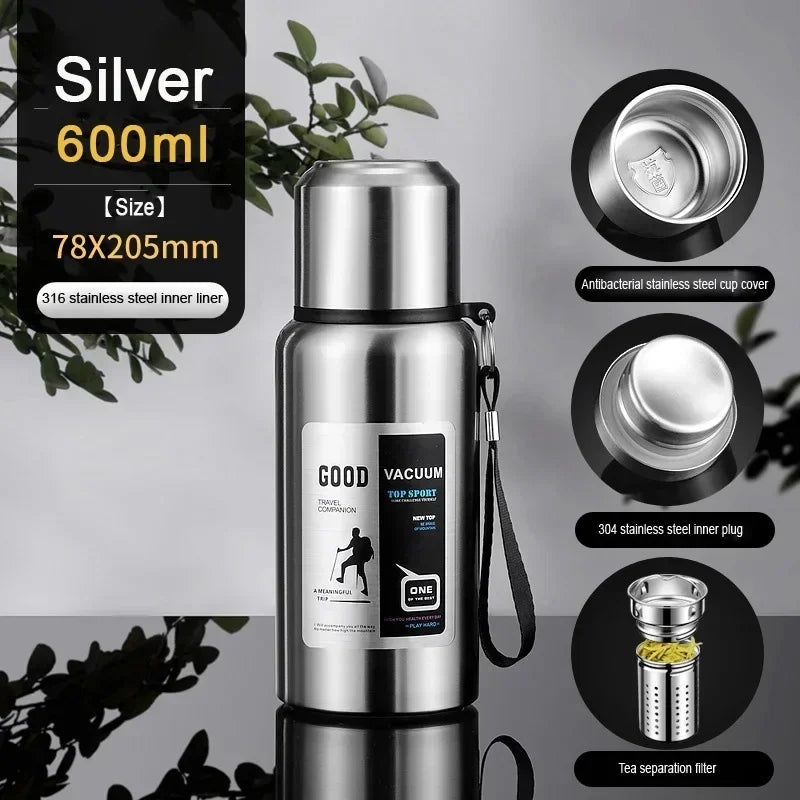 Large-Capacity Insulated Travel Flask