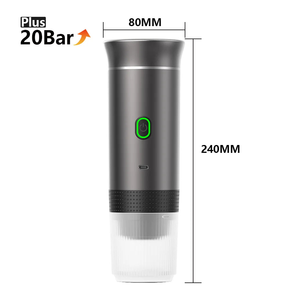 3-in-1 Heated Portable Espresso Maker
