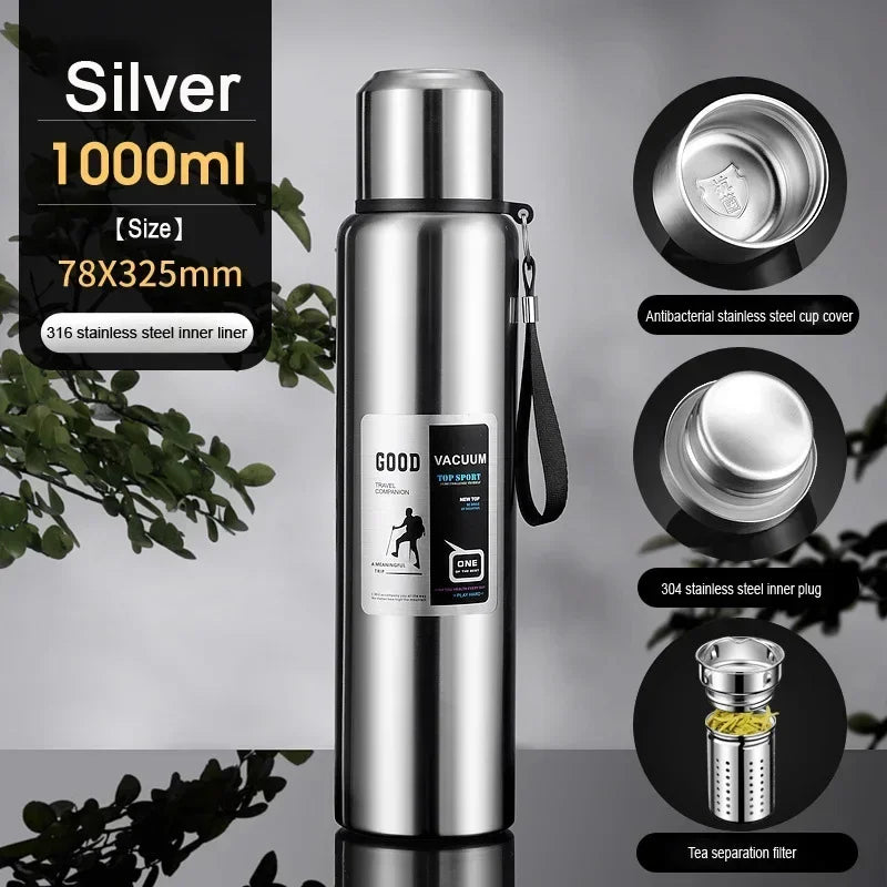 Large-Capacity Insulated Travel Flask