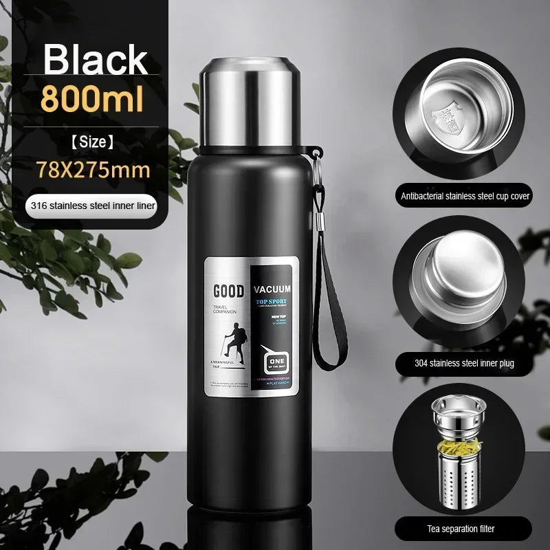 Large-Capacity Insulated Travel Flask