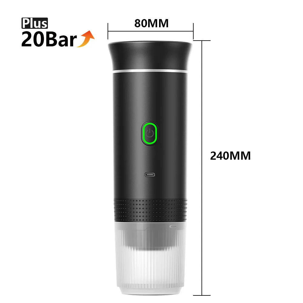 3-in-1 Heated Portable Espresso Maker