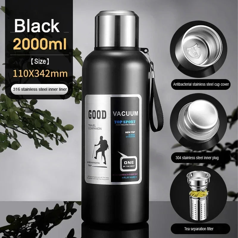 Large-Capacity Insulated Travel Flask