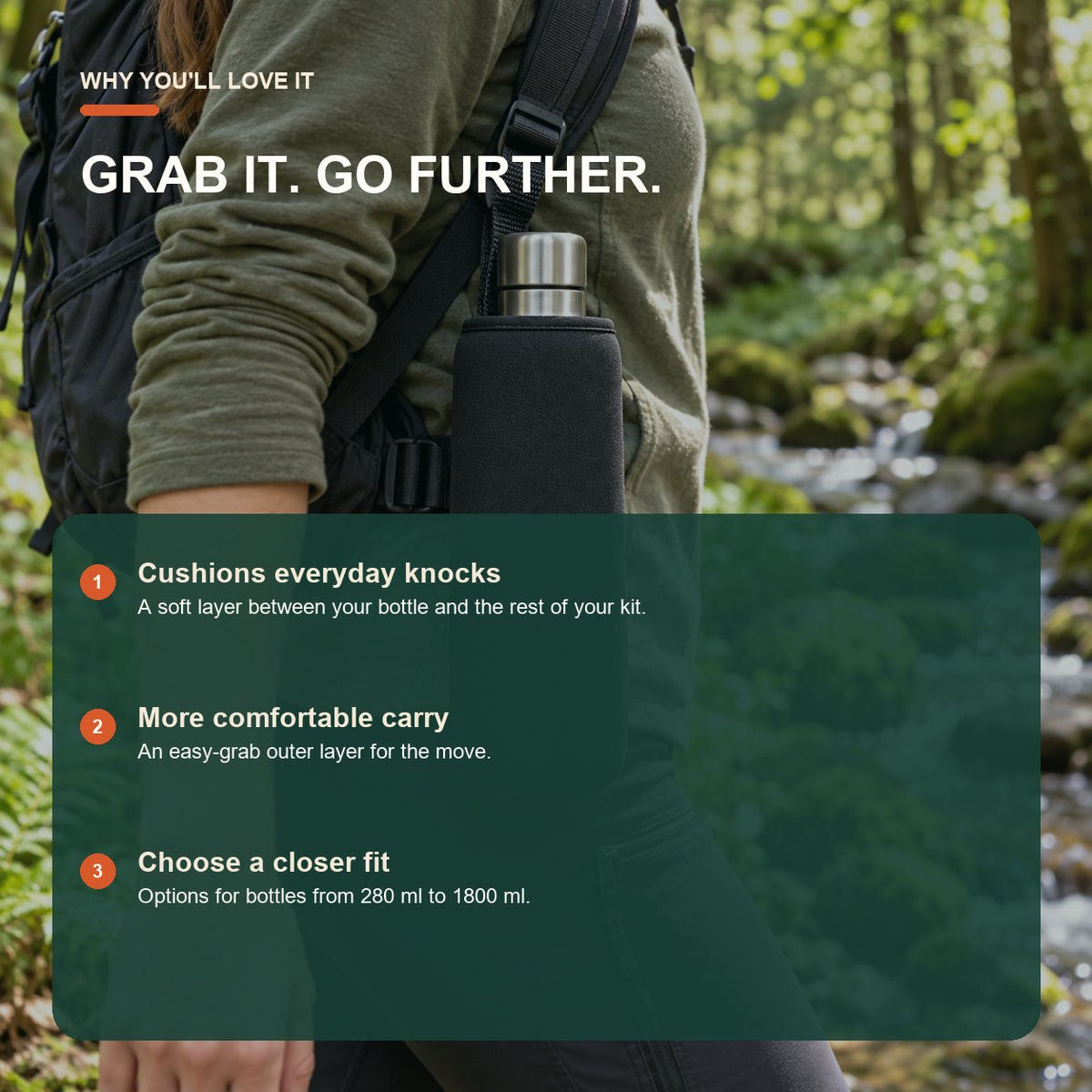 Neoprene water bottle carrier benefits including practical advantages for travel and outdoor coffee